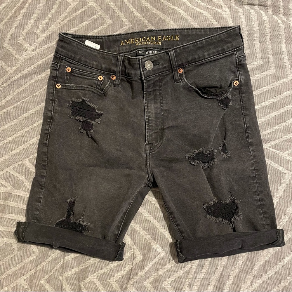 BOGO❗️AE distressed denim shorts